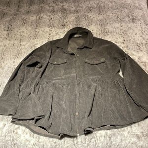 S/M Gray Corduroy Jacket or Shirt